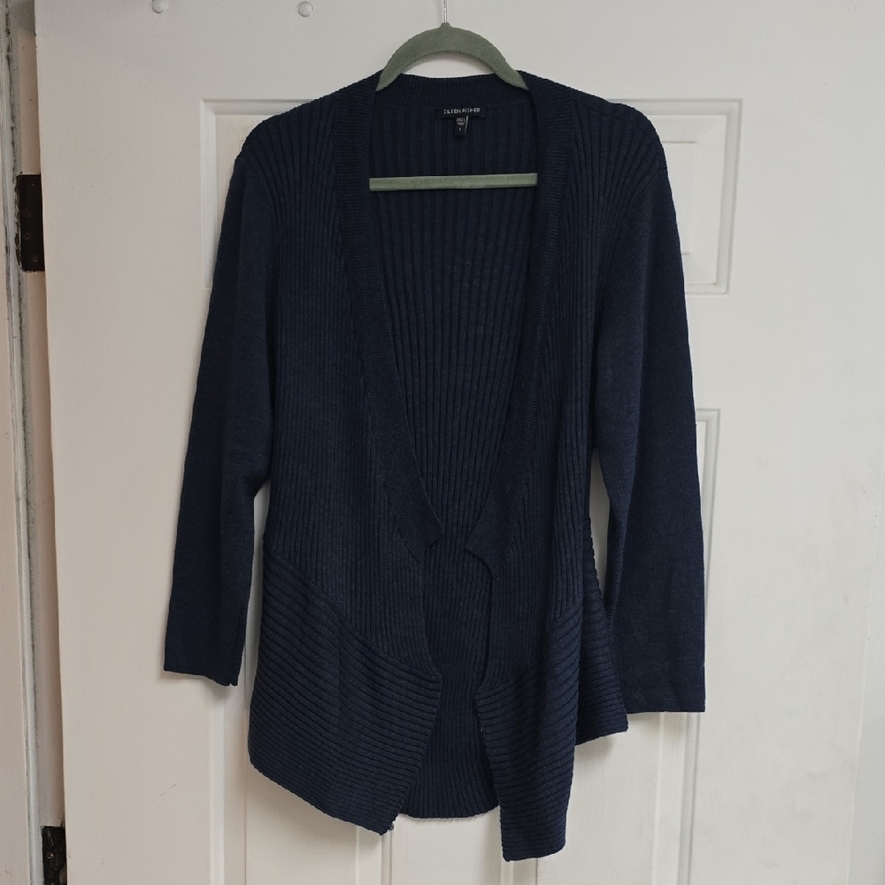 Merino Rib Cardigan - Picture 2 of 10